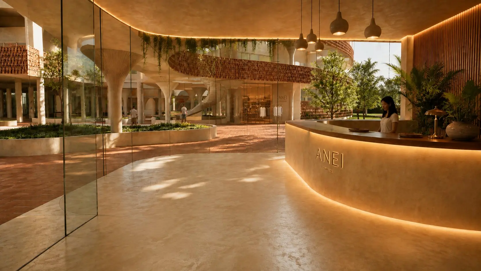 Recepción y lobby de ANEI