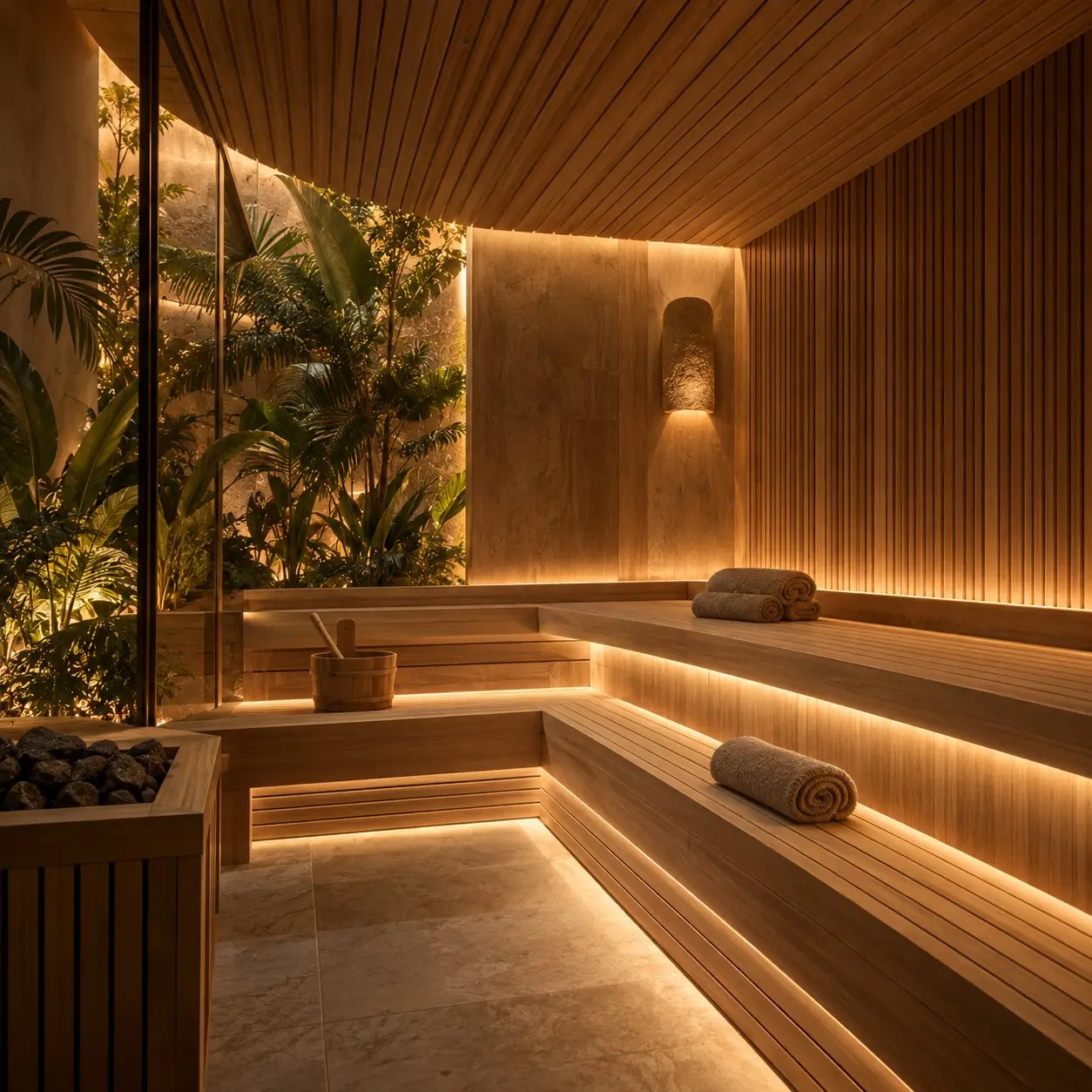 Sauna del spa de ANEI
